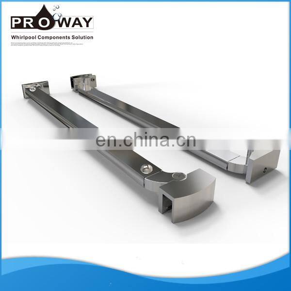 Hot Stainless Steel Pipe Corner Bath Portable Curved Shower Curtain Rod