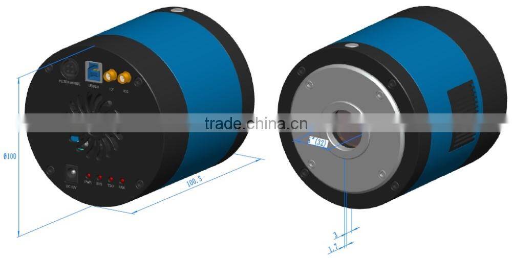 MTR3CCD Series C-mount USB3.0 TE-Cooling CCD Camera