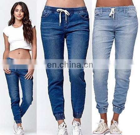 S-5XL wholesale brand women's summer stretch slim plus size jeans custom denim custom denim