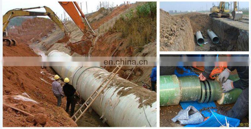 Glass fibre reinforced plastic pipe GRP water pipe