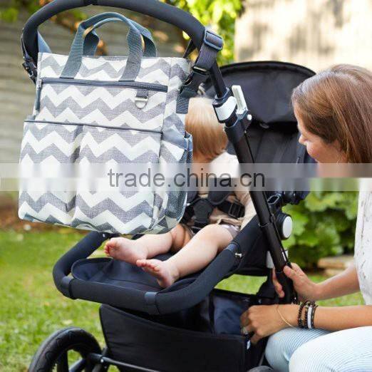 Popular Diaper Bag Stroller Organizer Baby Bag Chevron