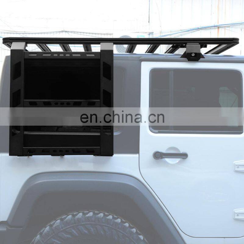 Roof Luggage With Ladder for Jeep Wrangler JK Parts Roof Rack for Jeep Wrangler Accessories
