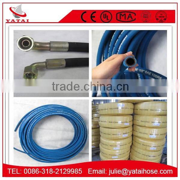 Small Diameter Blue Cloth Rubber Air Compressor Hose