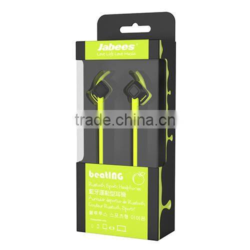 High quality wireless neckband stereo waterproof sport bluetooth ear buds for samsung