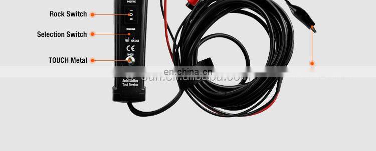 ALLOSUN Power Probe Electric Circuit Tester Voltage Polarity Tester Continuity Tester Short Circuit Tracker for 2-24V DC EM287