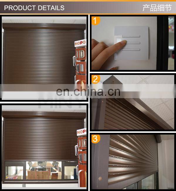 China supplier modern style Automatic rolller shutter aluminum garage door rolling shutter with PU foam