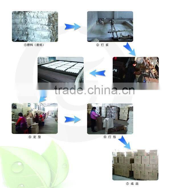 100% pure waste paper pulp moulded egg trays