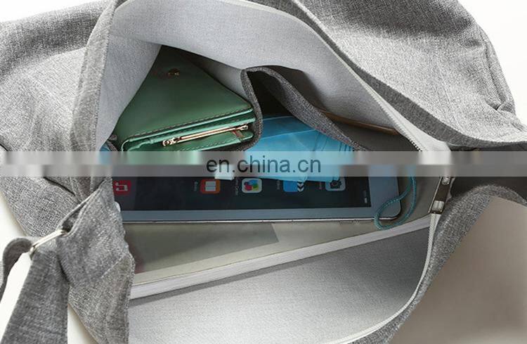 Casual Large Size 12OZ Canvas Shoulder Bag Crossbody Bag Canvas Tote Bag For Women