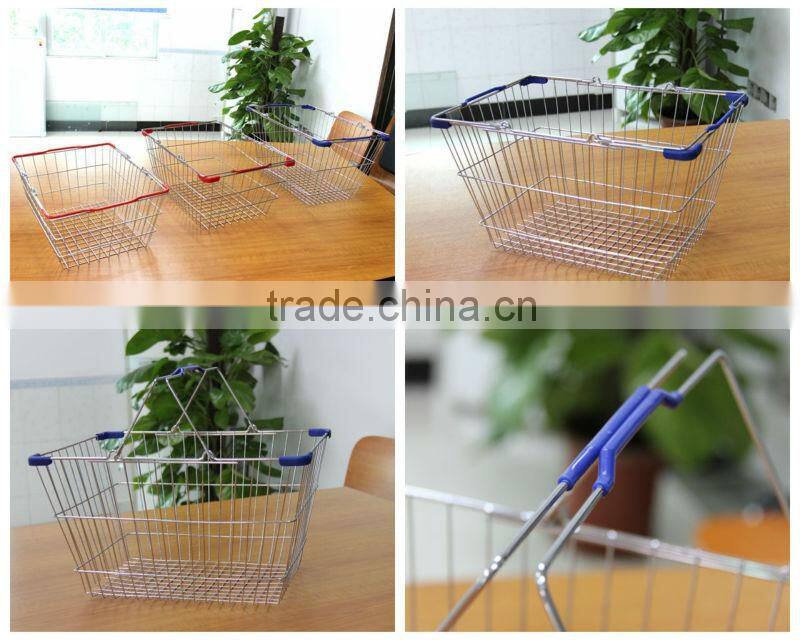 Double Handle Shopping metal Basket