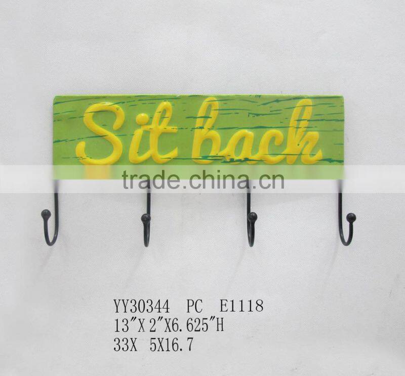 clothes-hanger shape wall metal hook