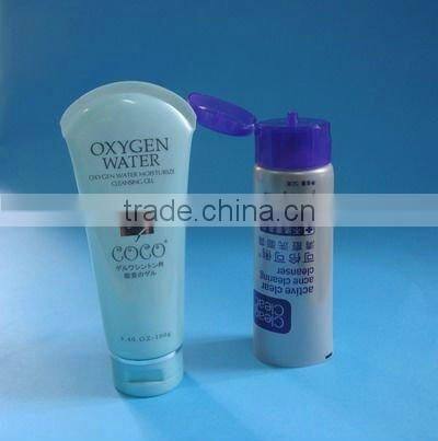 Special pp plastic soft tube/eye cream bottle with uv screw cap /cosmetic soft tube with roller unit