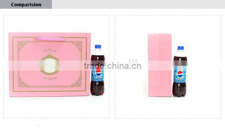 pink luxury cosmetic set packaging paper bags