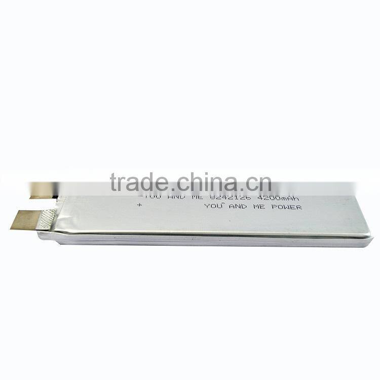 Lithium Polymer battery 3.7v 4200mah for solar storage system