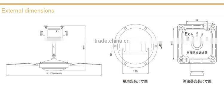 Explosion proof Ceiling Fan Manufacturers