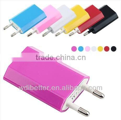 European 2 pin EU Euro Wall Charger for iPhone 5 5S 5C