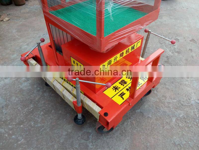 single mast hydraulic aluminium lift platform