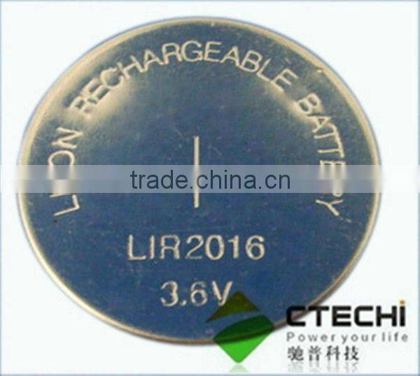 3.6v li-ion rechargeable battery lir2032