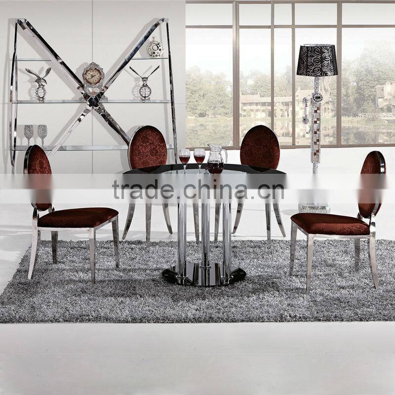 round granite marble dining table