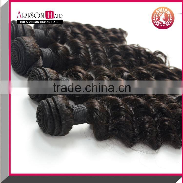 2015 new product deep wave 100% remy raw brizilian virgin hair bundles
