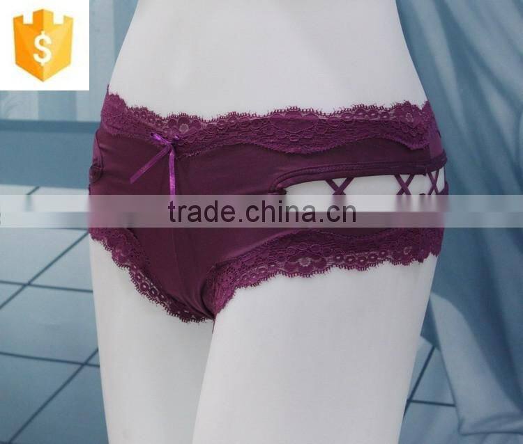 2016 lastest designed sexy lace panty for lady ,wholesale fashion nightwear panty