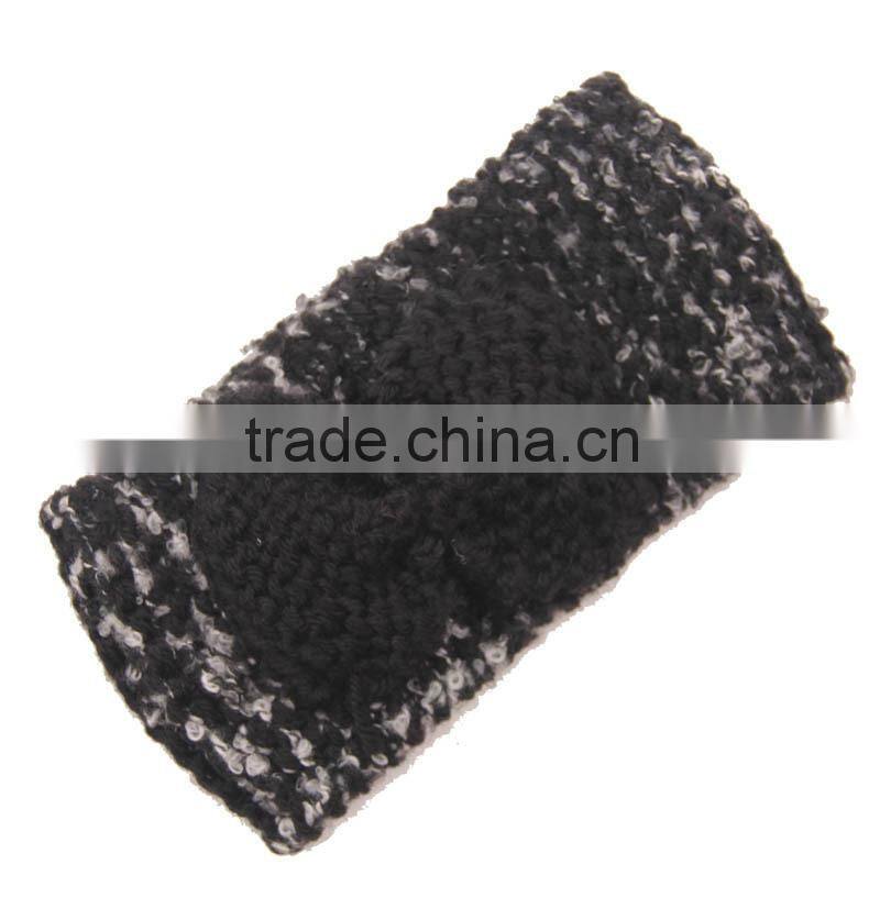 2015 Newest Fashion Women's Warm Soft Acrylic Knitting Flower Bow Knot Headband