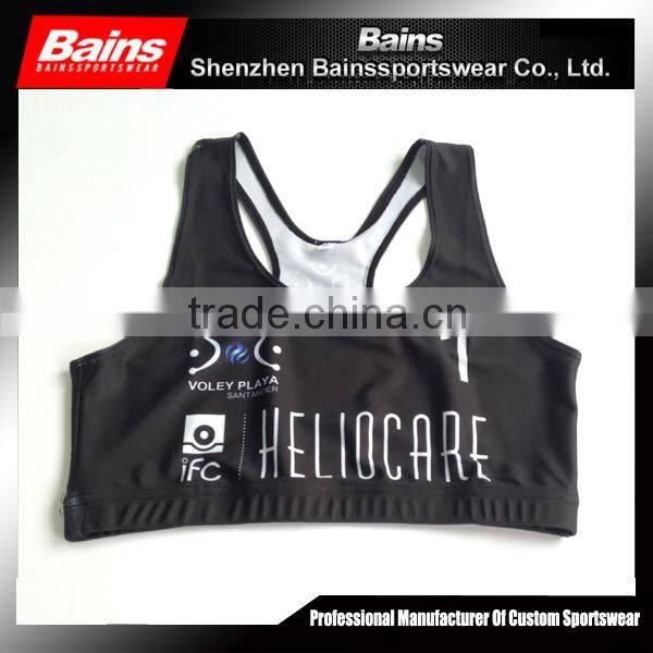sublimation sports bra/cheerleading sports bra/custom sports bra