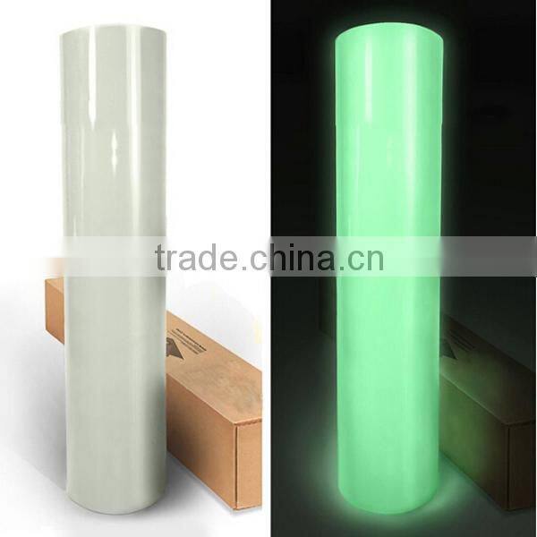 luminous vinyl 320mic self adhesive luminescent photoluminescence vinyl slitting & lettering