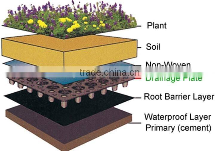 composite dimple drainage board with geotextile