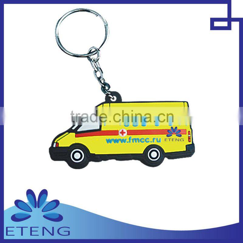 Wholesale custom design soft pvc rubber keychain
