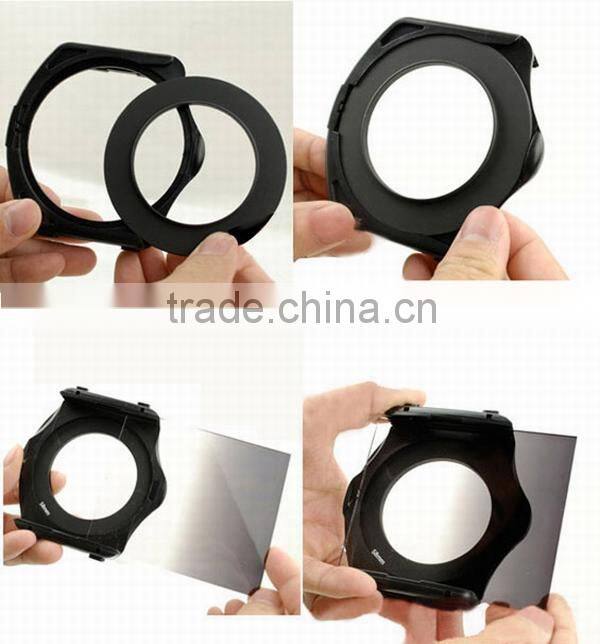 Square filter holder adapter ring 49,52,55,58,62,67,72,77,82mm