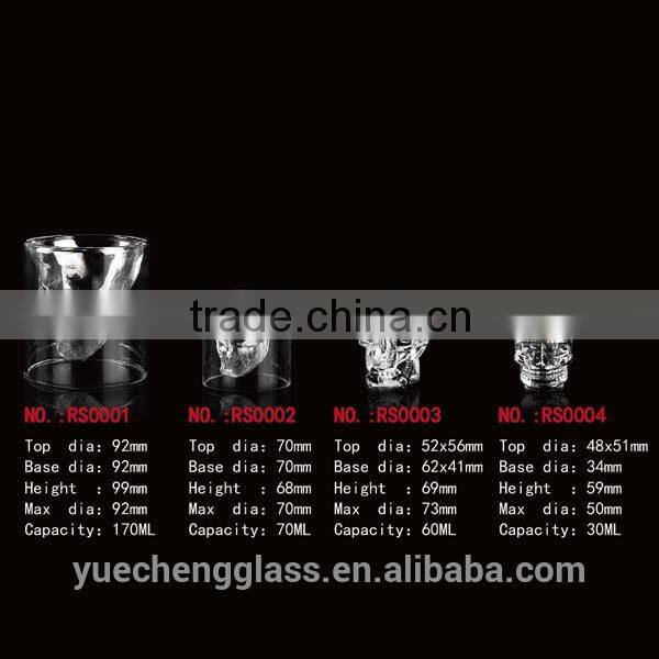 Double wall glass cup beer glass