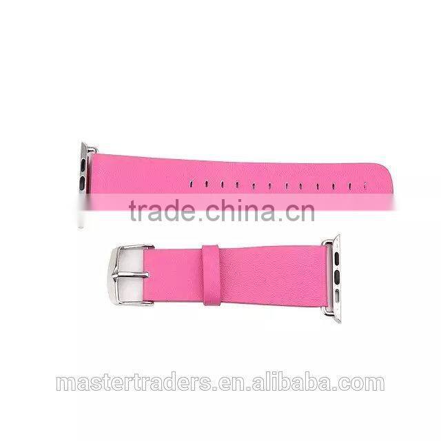 Cheap Colorful PU Leather Watch Band Wrist Strap For 42MM Apple Watch MT-3565