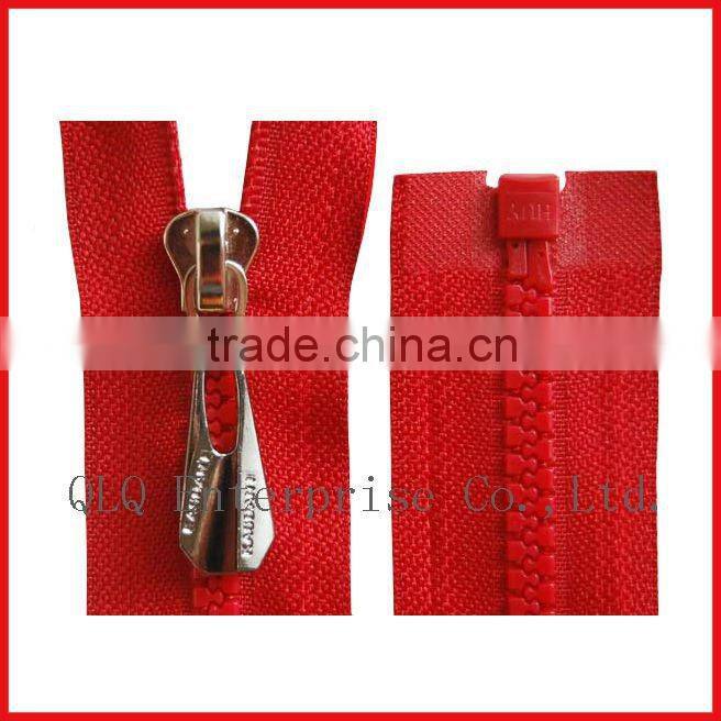 Open End Plastic Zip for Sales