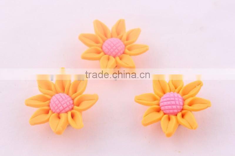 Look!! Discounted prices!! Halloween Mixed colors Soft ceramic porcelain flowers for DIY fashion jewelrys!! Cheapest!! !!