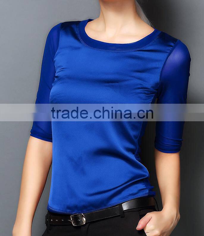 chiffon ladies blouses fashion 2016 ethnic long tunic for women