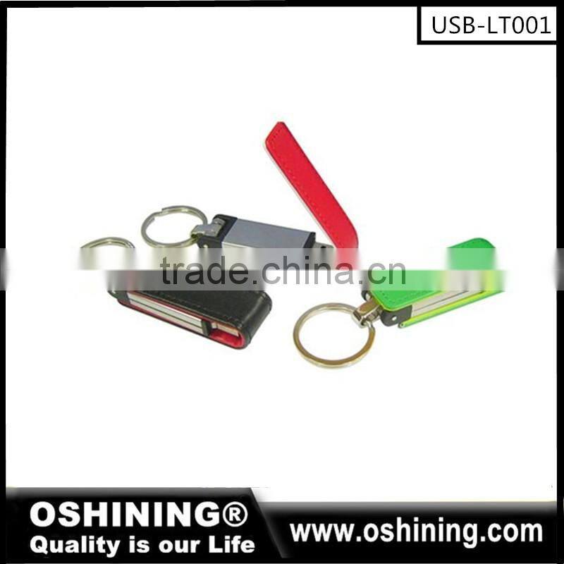 2016 new arrival leather usb promotional gift