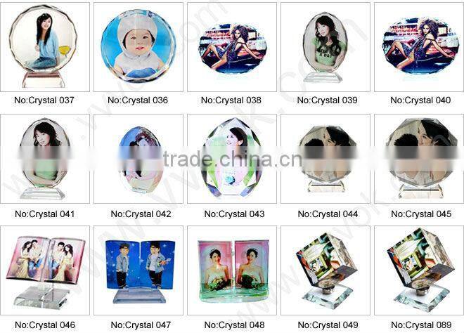 Cheap 3d crystal laser engraving gifts