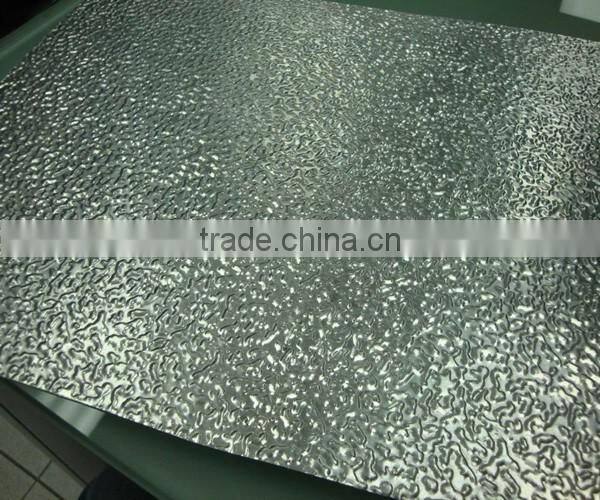 3000 series stucco embossed aluminum coil sheet with plastic protective film