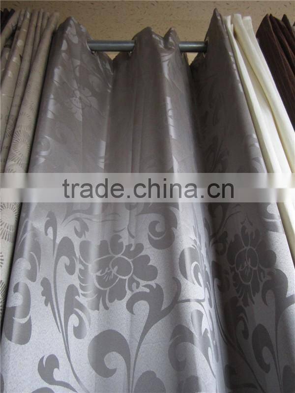 Hot Sale 100% Polyester Decorative Jacquard Curtain Design
