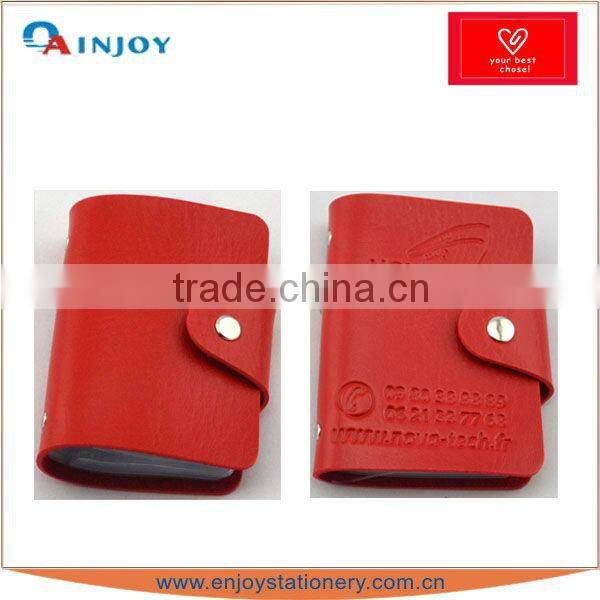 leather credit card certificate holder