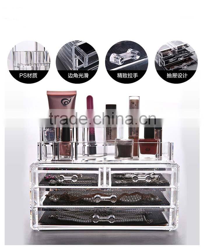 3 tier make up organizer, plexiglass box, acrylic organizer