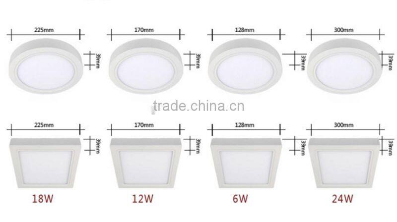 12W Square Surface Mounted LED Panel Light