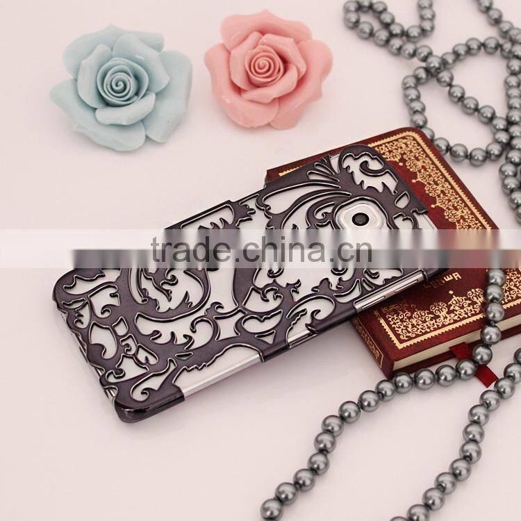 Hollow shape hard plastic phone cases for Samsung S6 Edge