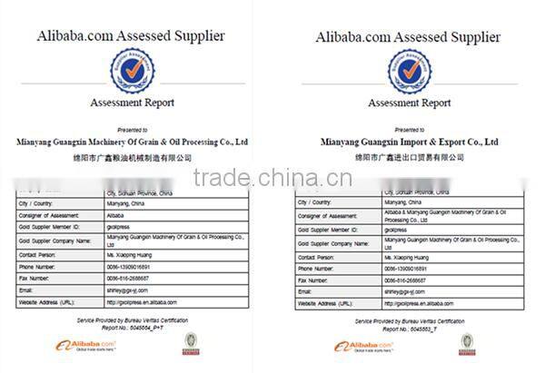 Advanced high output mini screw oil press for soybee YZYX120J