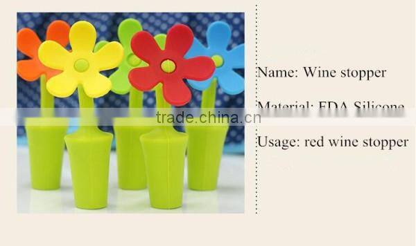 Wholesale reusable colored safety cork stopper silicone