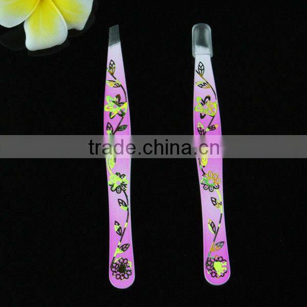Special Edition Floral Print Tweezer Lady Eyebrow Clip Makeup Tools