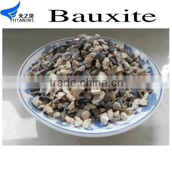 Titan 85% alumina 1-3mm calcined bauxite with low price