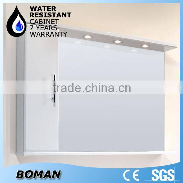 MDF Wall Hung Mirrored Sink Vanity