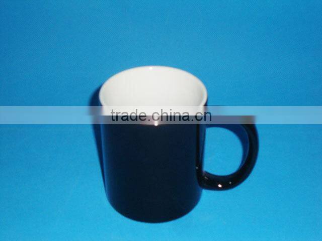 Porcelain cheap color-glazed round gifts coffee mug with custom design