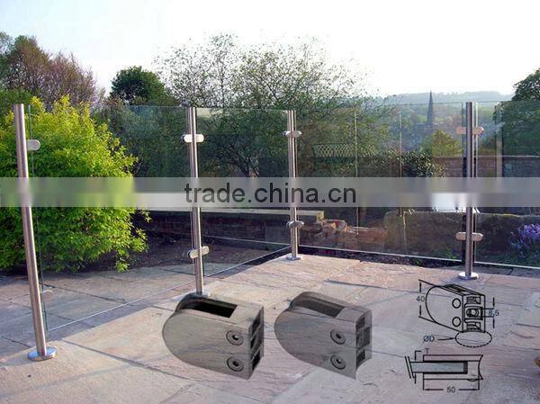 High quality stairs rail safe glass fittings